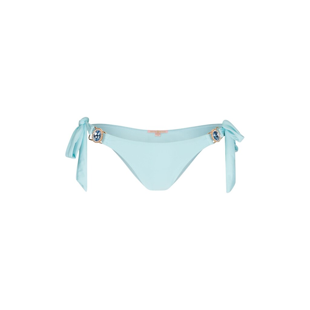Moda Minx Bikini-Hose »Amour« Mit Seitlicher Bindung Und Funkelndem Steinbesatz