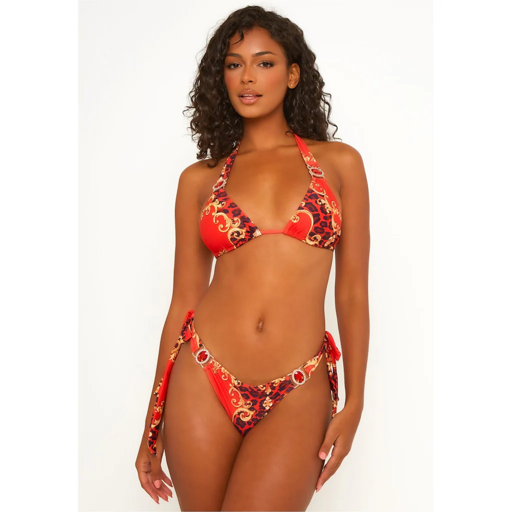 Moda Minx Bikini-Hose »Bella Vita« mit seitlicher Bindung und tollem Muster ▷ für