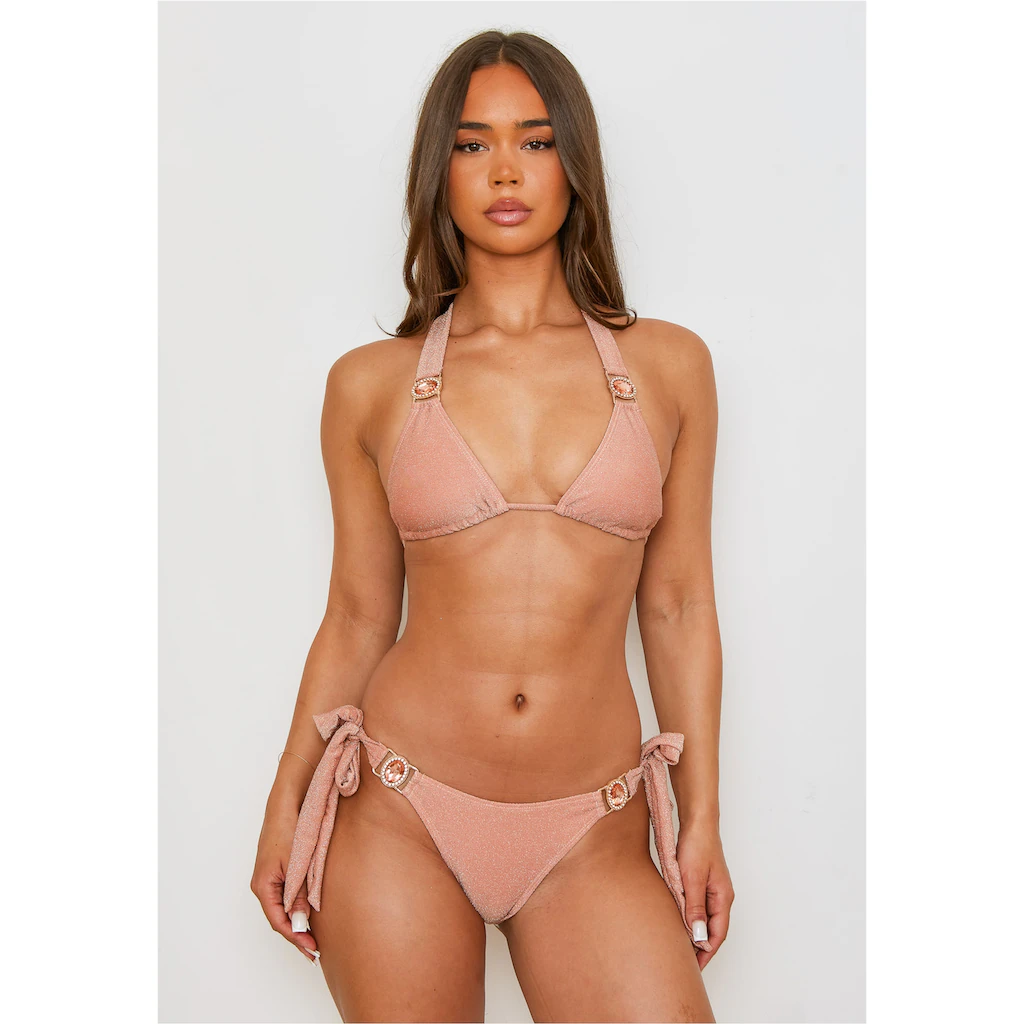 Moda Minx Bikini-Hose »Lumiere Amour« mit seitlicher Bindung und Steinbesatz kaufen