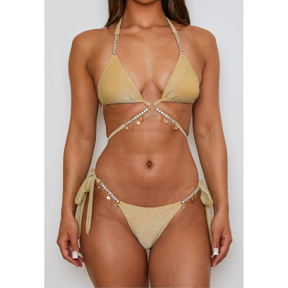 Moda Minx Bikini-Hose »Lumiere Seychelles« Mit Glitzersteinchen Und Anhängern Online Kaufen