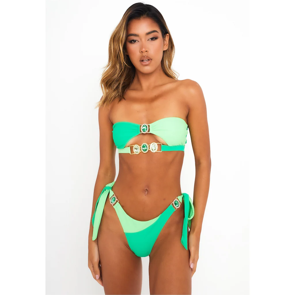 Moda Minx Bikini-Hose »Sweet Like Candy« mit seitlicher Bindung und tollem Steinbesatz ▷ für