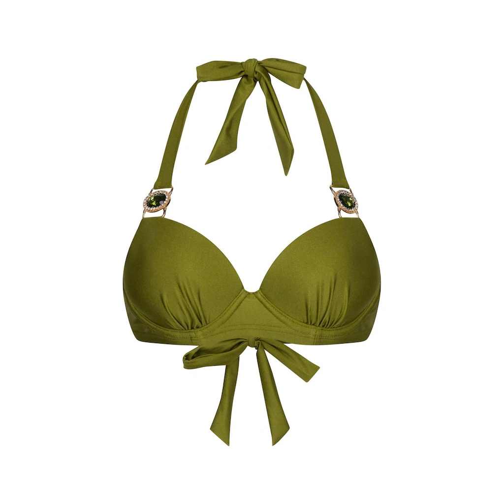 Moda Minx Triangel-Bikini-Top »Amour« Mit Stilvollem Steinbesatz Und Push Up-Effekt Bestellen
