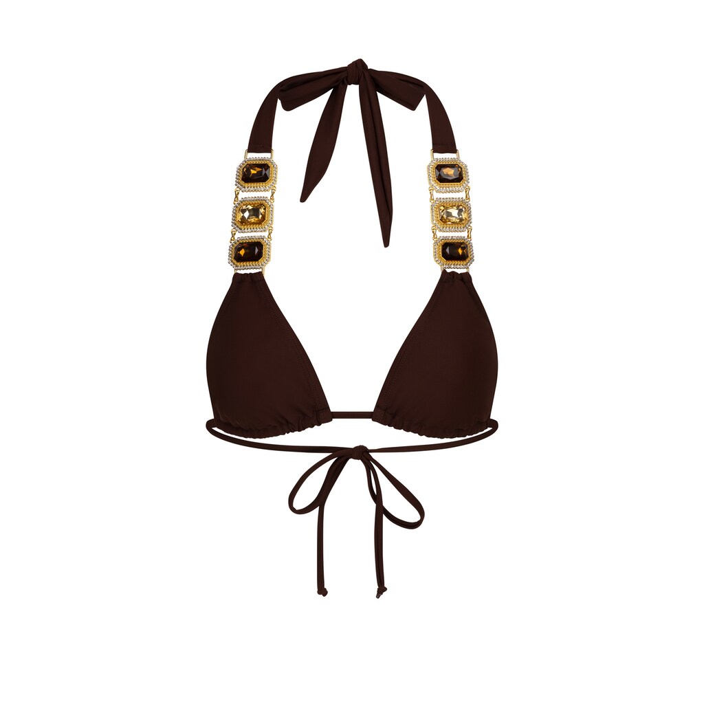 Moda Minx Triangel-Bikini-Top »Boujee Triangel Top« Mit Stilvollem Steinbesatz Bestellen