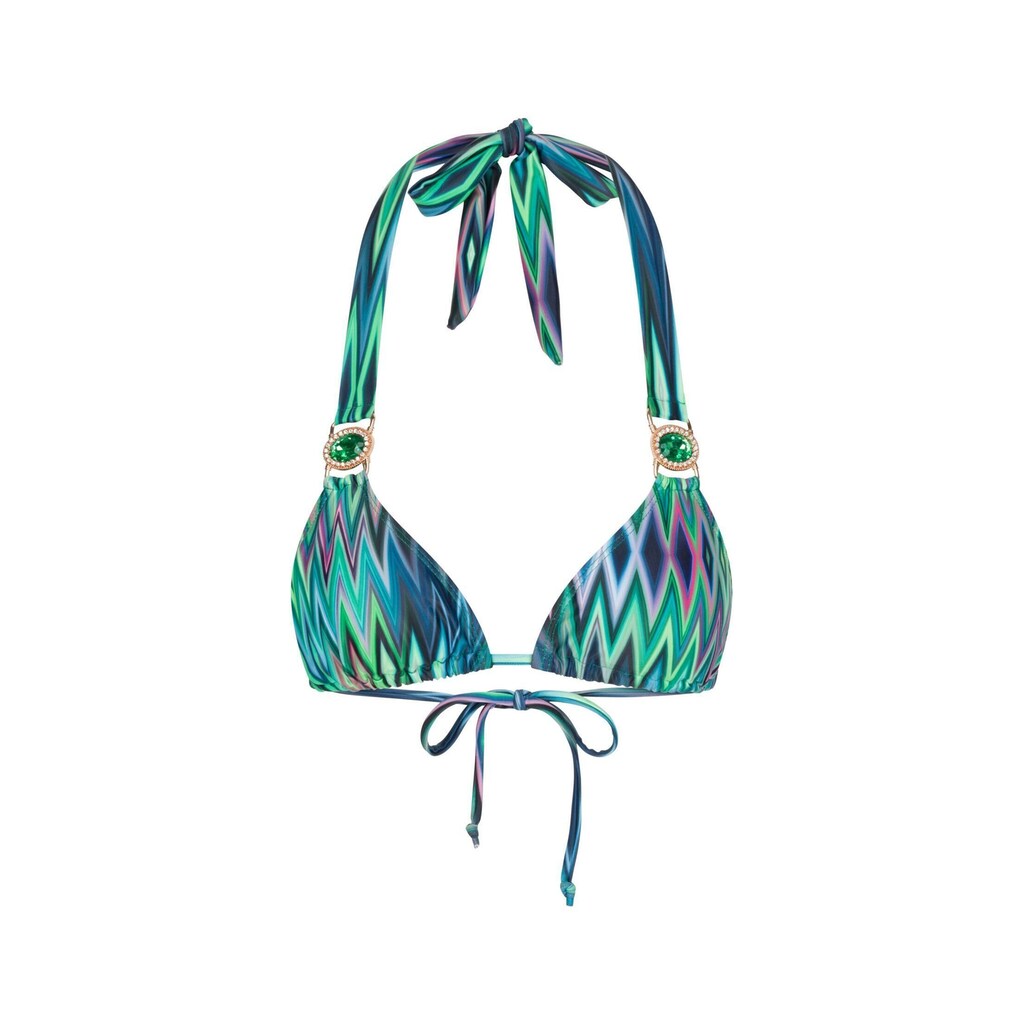 Moda Minx Triangel-Bikini-Top »Chic In Chevron« (1 St.) Mit Funkelndem Steinbesatz ▷ Für