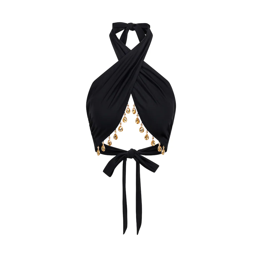 Moda Minx Triangel-Bikini-Top »Hera Droplet« In Tollem Wickel-Design Mit Stein-Anhänger Kaufen