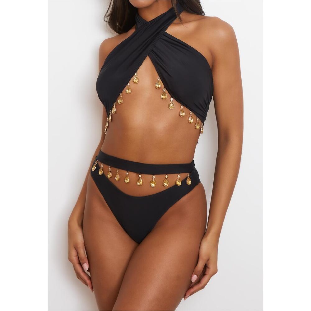 Moda Minx Triangel-Bikini-Top »Hera Droplet« In Tollem Wickel-Design Mit Stein-Anhänger Kaufen