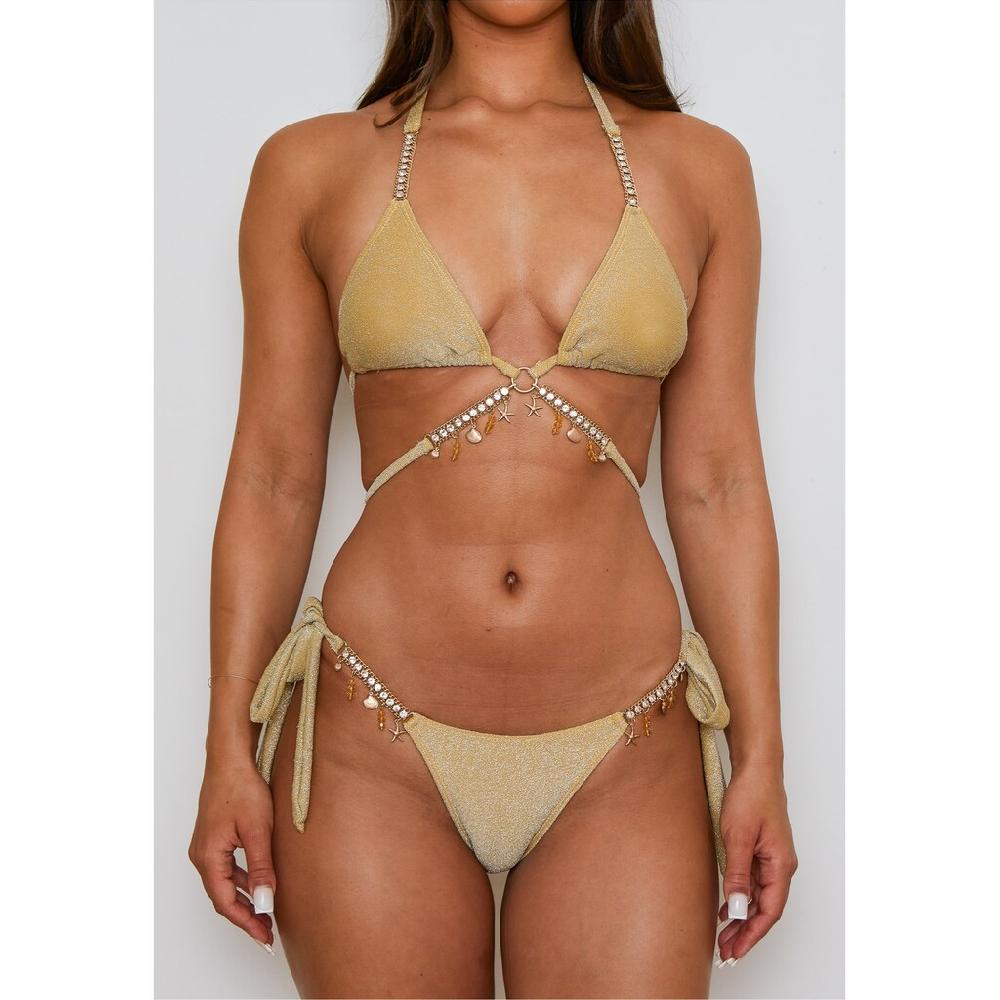 Moda Minx Triangel-Bikini-Top »Lumiere Seychelles« Mit Funkelnden Anhängern Online Bestellen