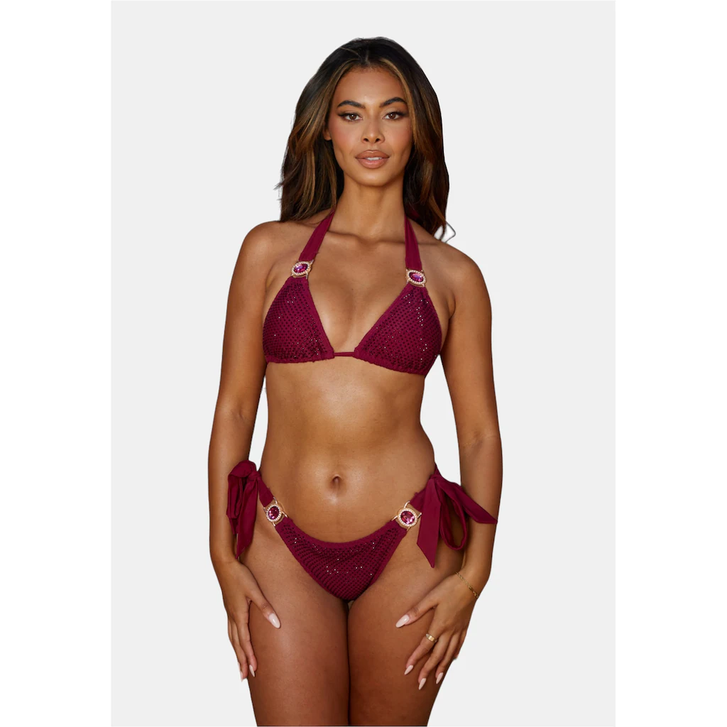 Moda Minx Triangel-Bikini-Top »Private Island« mit funkelndem Steinbesatz kaufen