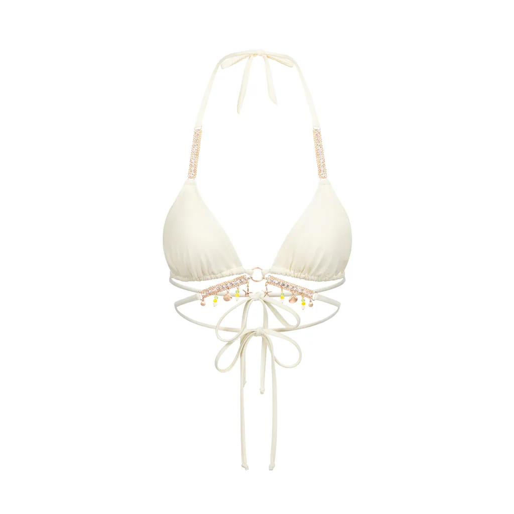 Moda Minx Triangel-Bikini-Top »Seychelles« Mit Funkelnden Anhängern Online Kaufen