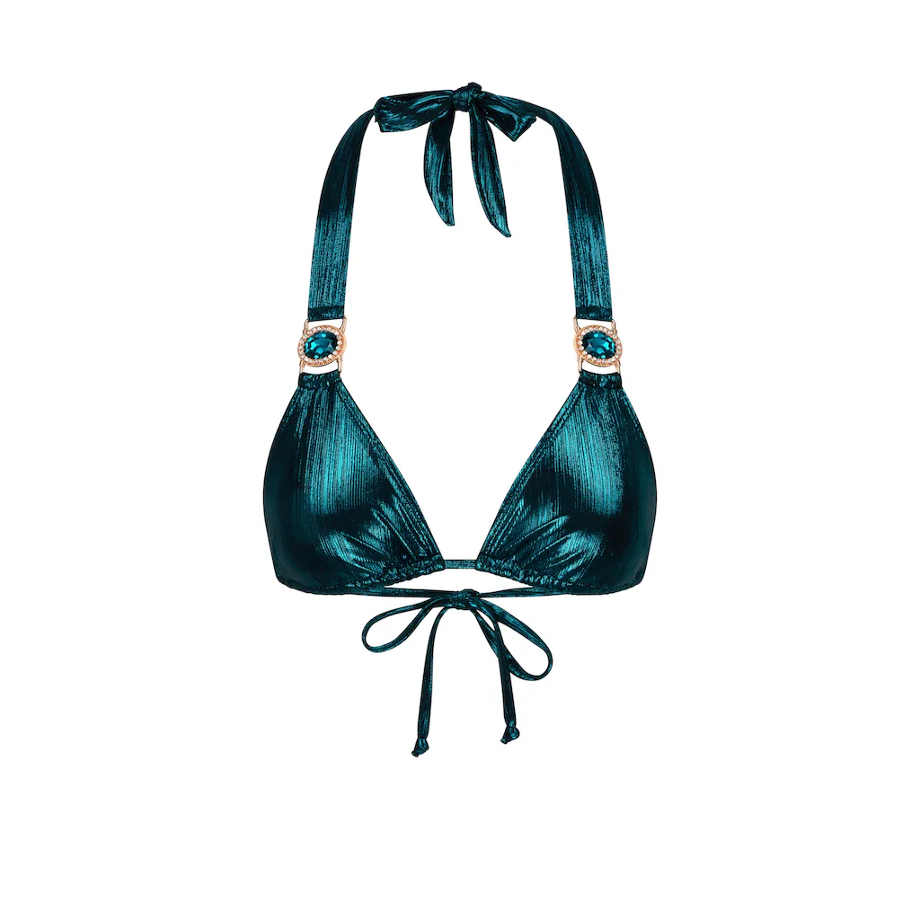 Moda Minx Triangel-Bikini-Top »Shimmering Lights« Im Schimmerndem Design Mit Steinbesatz Online Bestellen