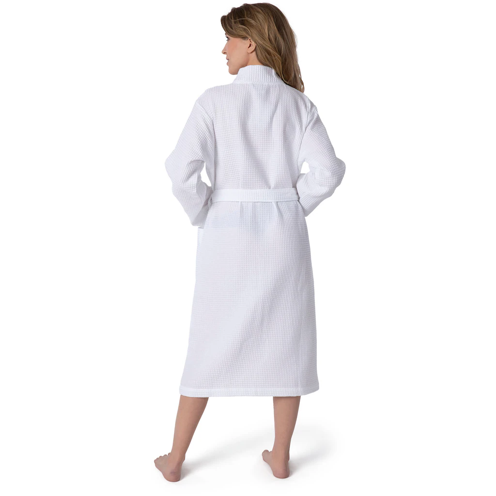 Möve Kimono »Homewear Ideal Für Sauna & Spa Hotelbademantel Morgenmantel« (1 St.) Piquée-Oberfläche