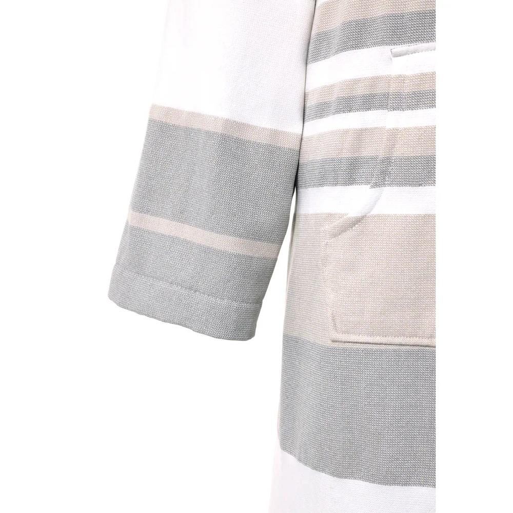 My Home Bademantel »Melli Ideal Für Sauna & Spa Hotelbademantel Morgenmantel« (1 St.) Damenbademantel Baumwolle Polyester Gestreift