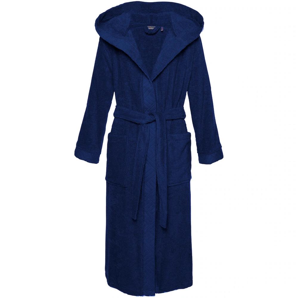 My Home Damenbademantel »Livia Ideal Für Sauna & Spa Hotelbademantel« (1 St.) Gemusterter Bordüre Langer Bademantel Damen 100% Baumwolle XS-2XL