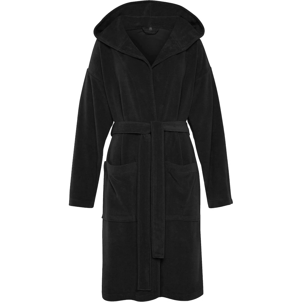 My Home Damenbademantel »Sina Ideal Für Sauna & Spa Hotelbademantel Morgenmantel« (1 St.) Einfarbiger Bademantel Kurz Hoher Baumwollanteil XS-4XL