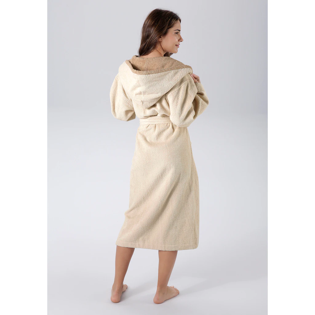 My Home Unisex-Bademantel »Anna Ideal Für Sauna & Spa Hotelbademantel Morgenmantel« (1 St.) Für Damen & Herren Mit Taschen S-5XL Zweifarbig