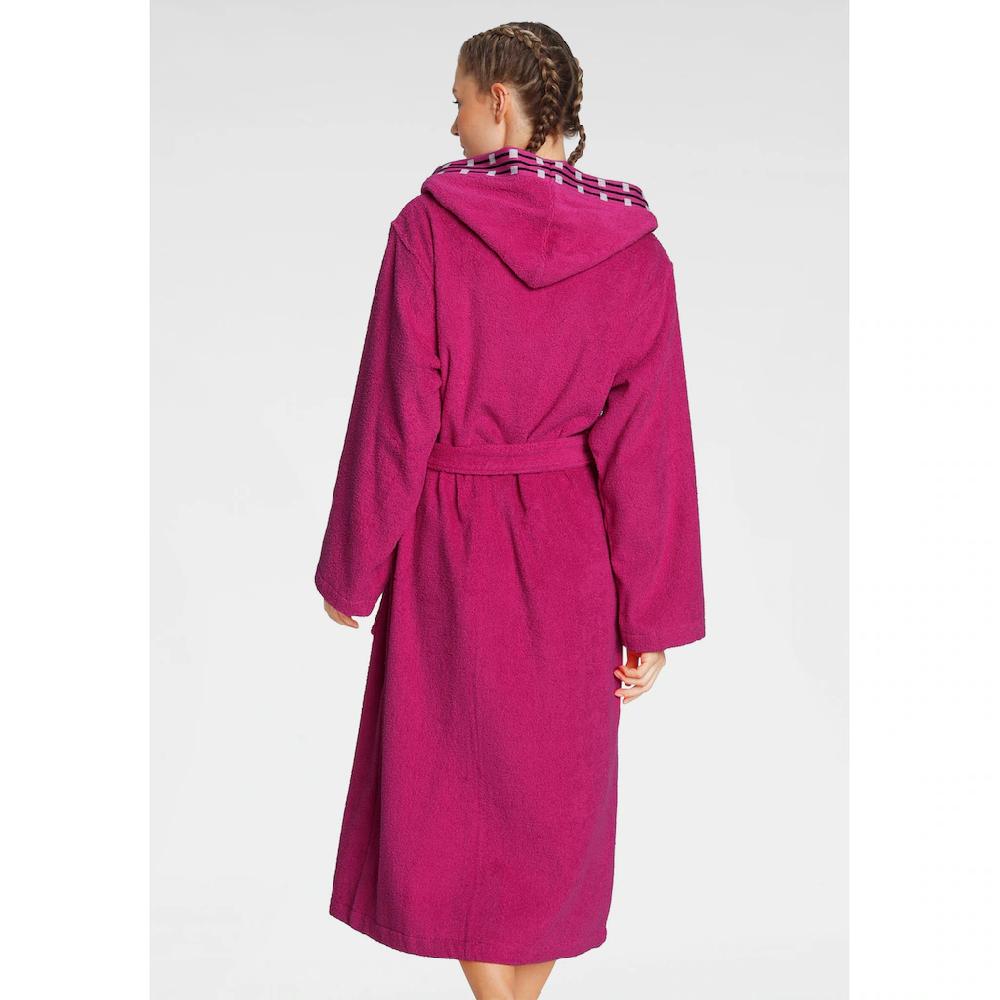 My Home Unisex-Bademantel »Jonnie Ideal Für Sauna & Spa Hotelbademantel Morgenmantel« (1 St.) Für Damen & Herren Mit Gemusterter Bordüre Lang S-3XL