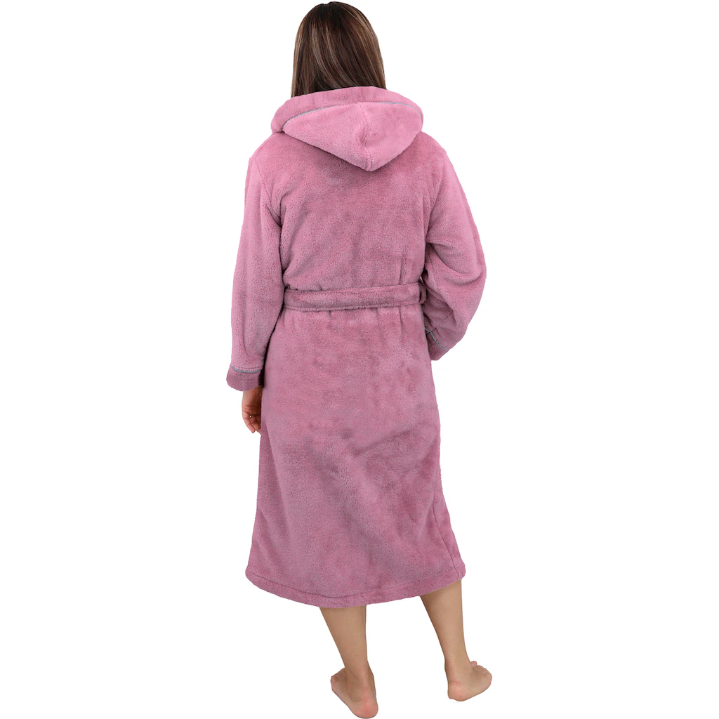 My Home Unisex-Bademantel »Lillou Ideal Für Sauna & Spa Hotelbademantel Morgenmantel« (1 St.) Kuschelig Weicher Fleece Für Damen Und Herren XS-3XL