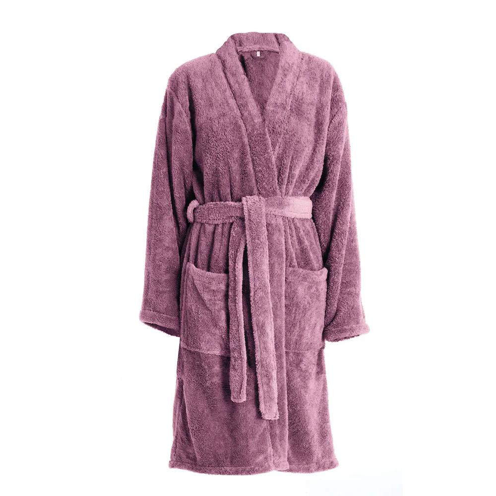 My Home Unisex-Bademantel »Lillou Kimono Ideal Für Sauna & Spa Hotelbademantel Morgenmantel« (1 St.) Kuschelig Weicher Fleece Für Damen Und Herren XS-3XL Günstig Kaufen