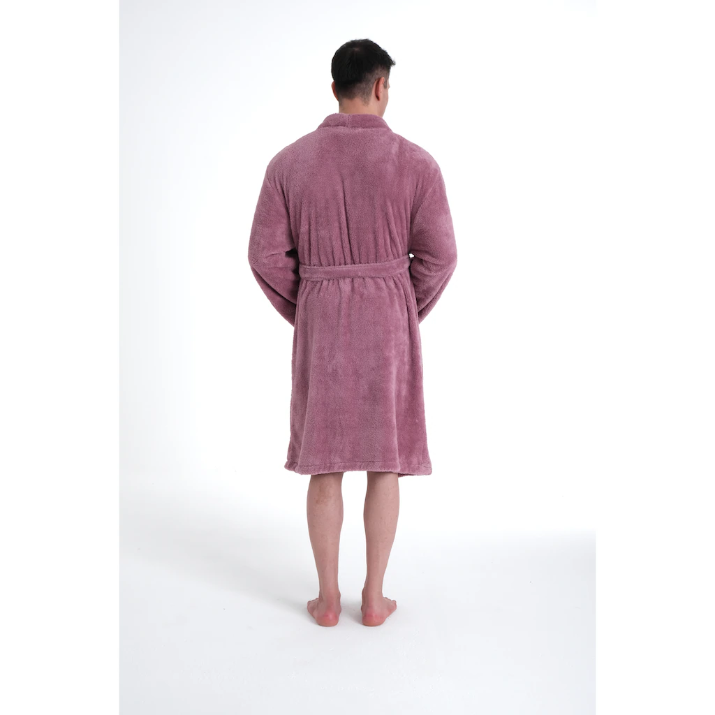 My Home Unisex-Bademantel »Lillou Kimono Ideal Für Sauna & Spa Hotelbademantel Morgenmantel« (1 St.) Kuschelig Weicher Fleece Für Damen Und Herren XS-3XL Günstig Kaufen