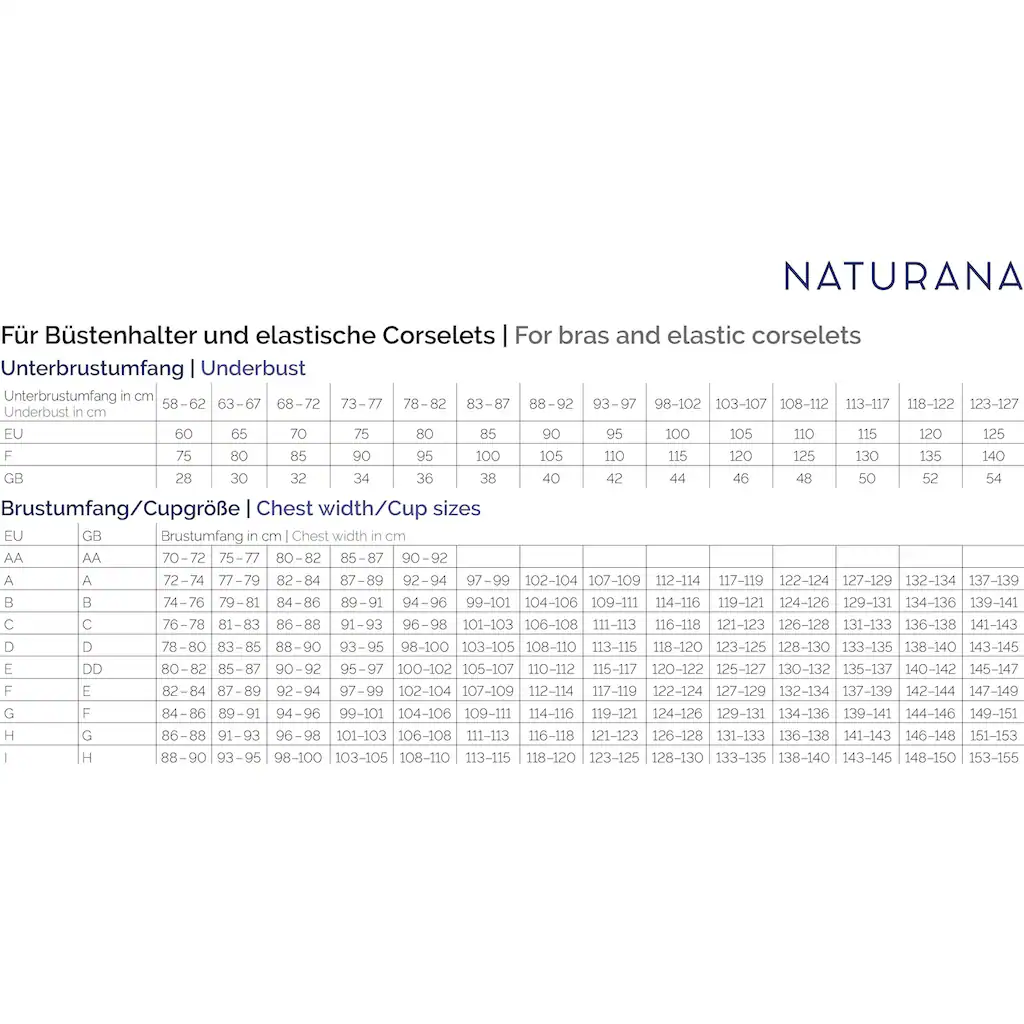 Naturana Bügel-BH Mit Feiner Stickerei-Optik ▷ Für