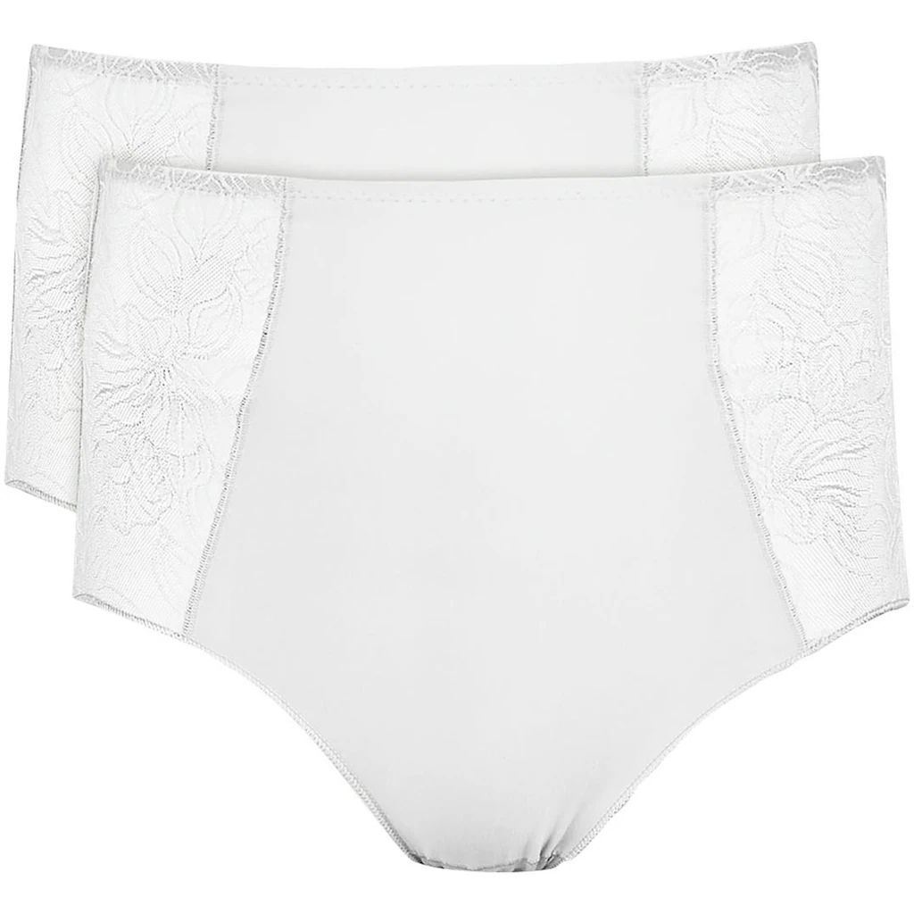 Nina Von C. High-Waist-Slip »"Cotton Shape"« (2er Pack) mit seitlich eingesetztem Spitzen-Tüll kaufen