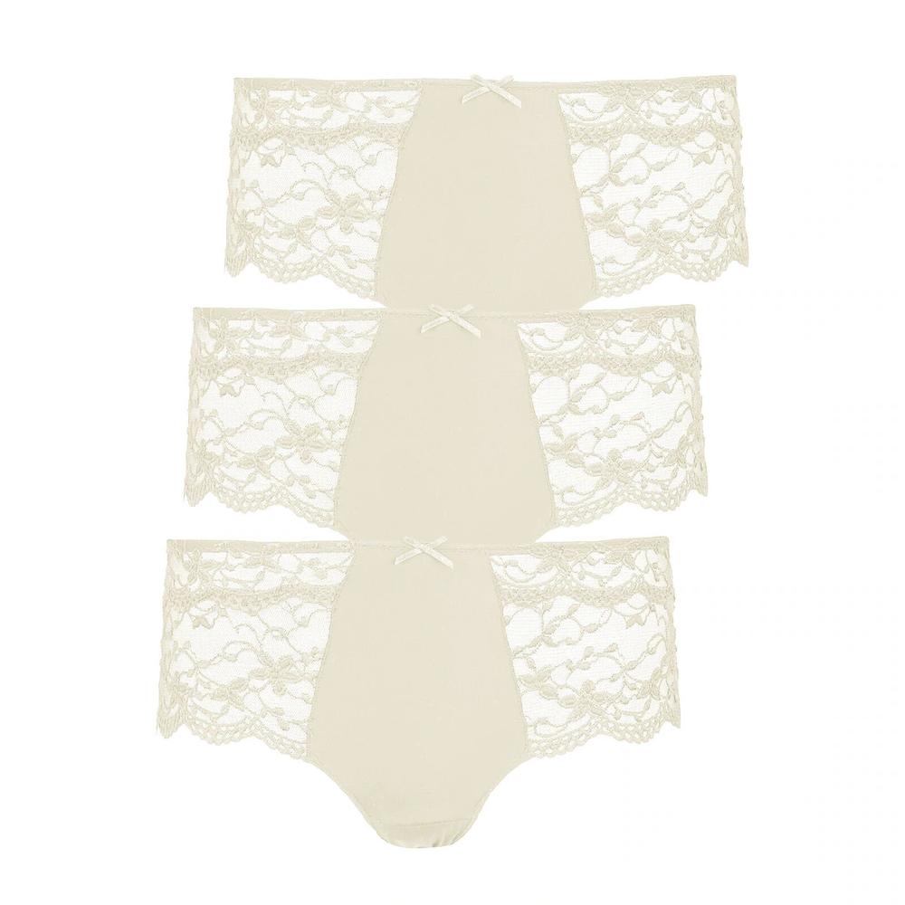 Nina Von C. Hipster »3er Pack Damen Hipster Silver Edition« (Spar-Pack 3 Stück St.)