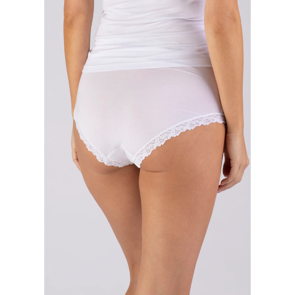 Nina Von C. Taillenslip »"Cosy"« (3er Pack) Mit Romantischer Blütenspitze An Bund Und Bein Kaufen