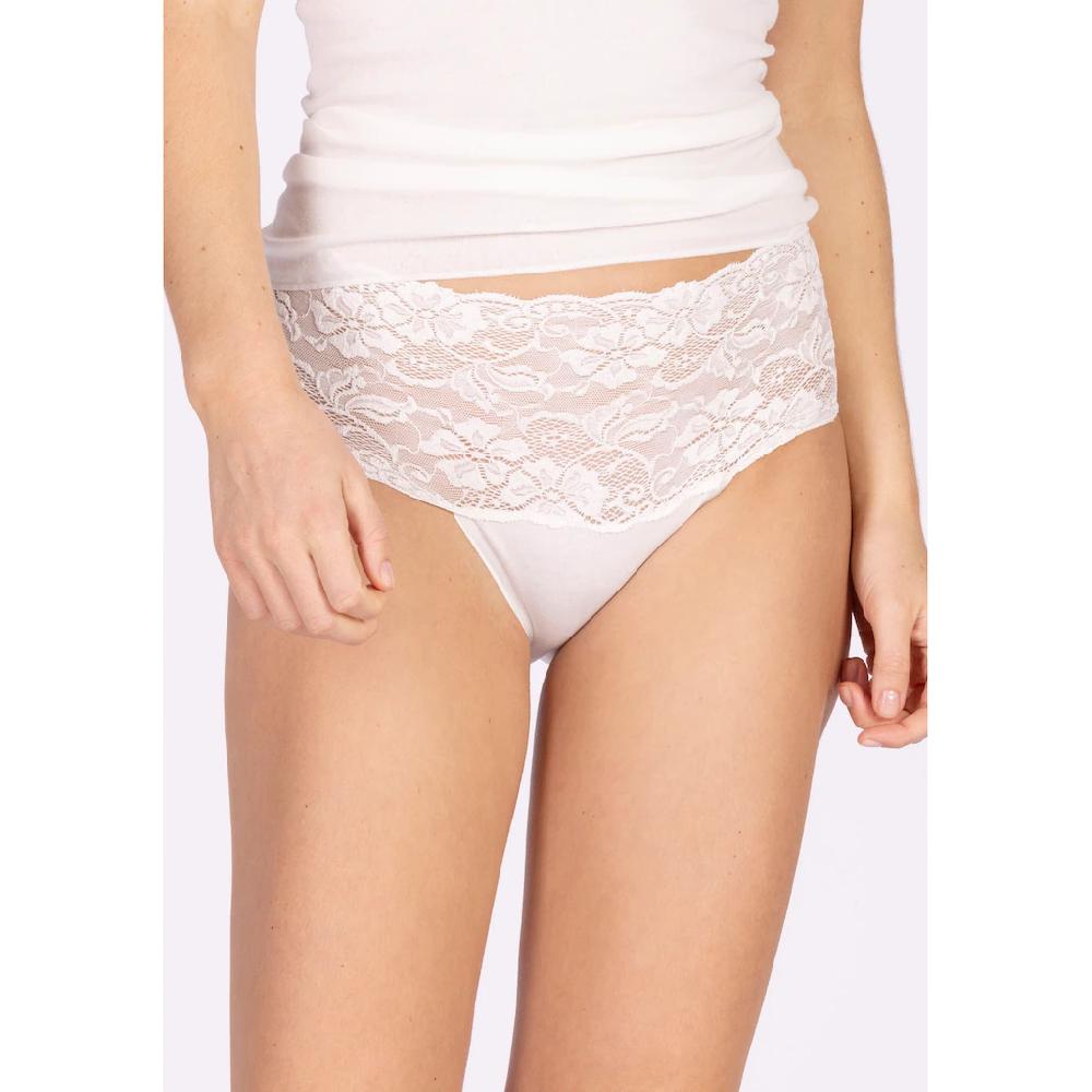 Nina Von C. Taillenslip »"Fine Cotton"« (2er Pack) Mit Weichem Breitem Spitzenbund ▷ Für
