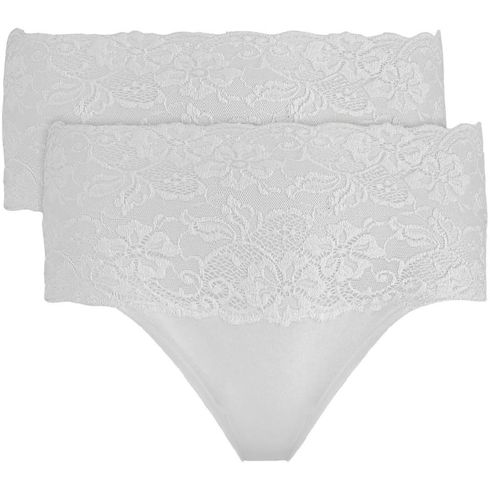 Nina Von C. Taillenslip »"Fine Cotton"« (2er Pack) mit weichem breitem Spitzenbund ▷ für