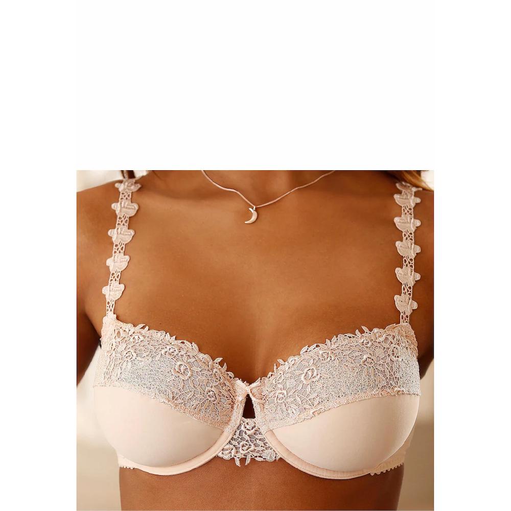 Nuance Bügel-BH Mit Schönen Schmuckträgern Aus Stickerei