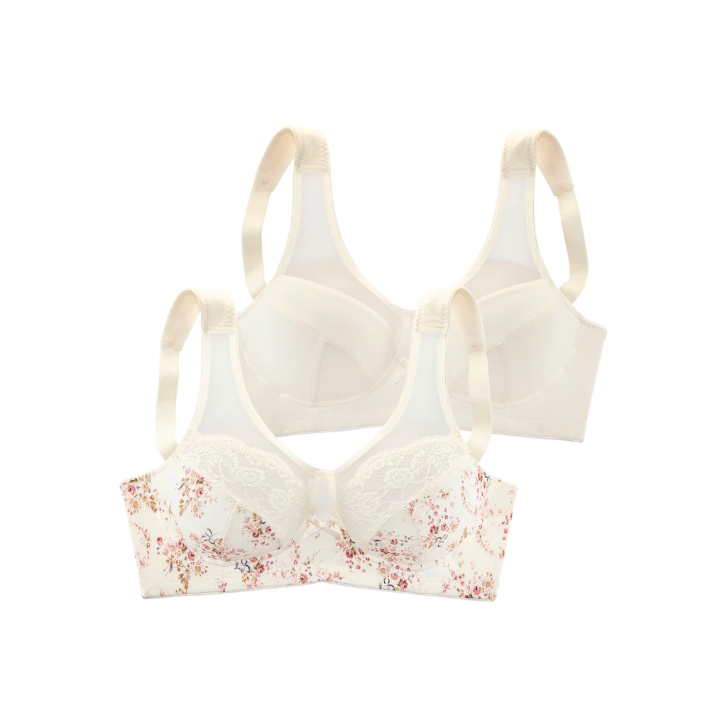 Nuance Entlastungs-BH Mit Modischen Netzeinsätzen Und Spitzendetails