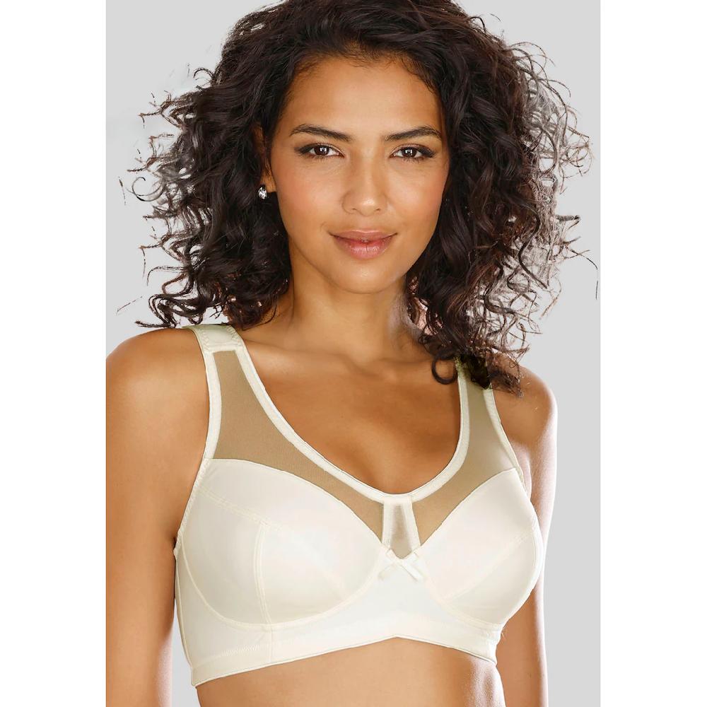 Nuance Entlastungs-BH Mit Modischen Netzeinsätzen Und Spitzendetails