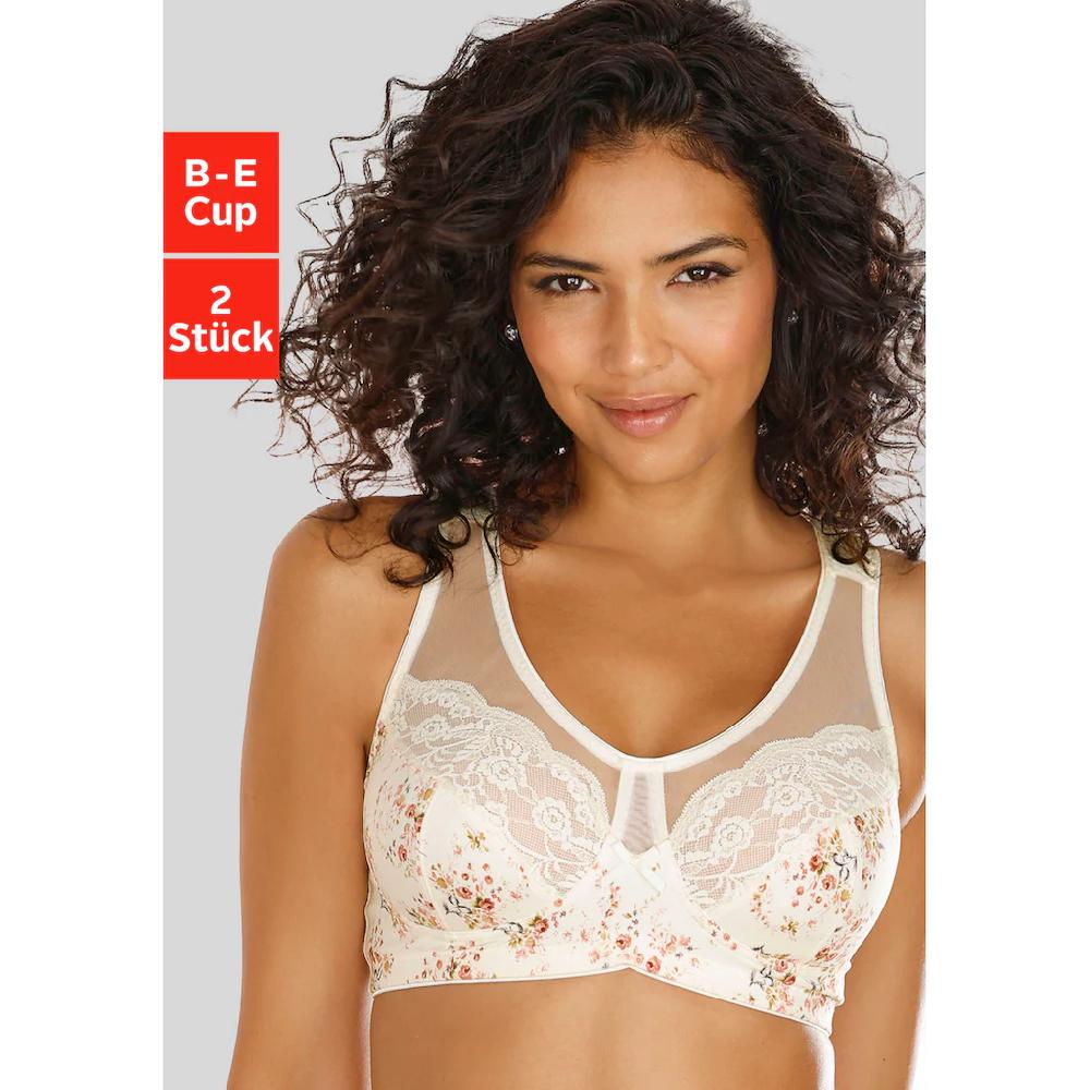 Nuance Entlastungs-BH mit modischen Netzeinsätzen und Spitzendetails