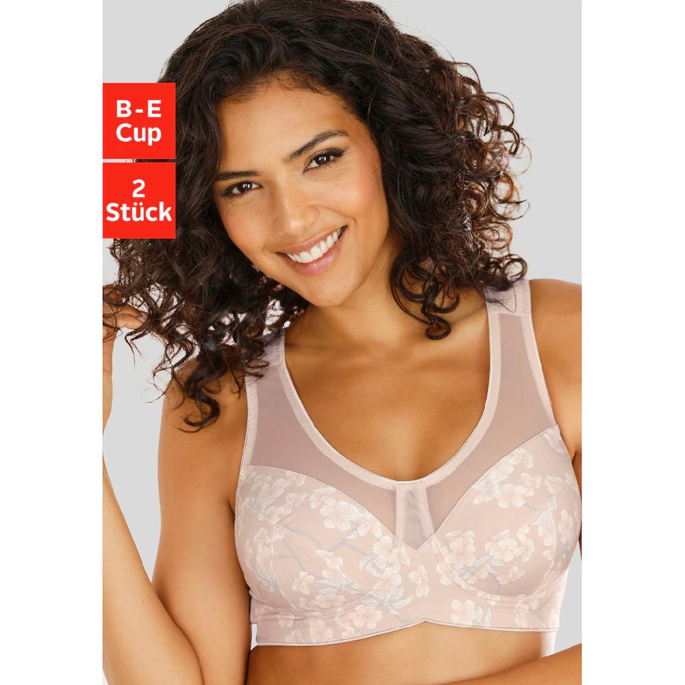 Nuance Entlastungs-BH ohne Bügel mit hübschen Netzeinsätzen