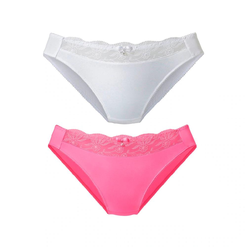 Nuance Slip (2 Stück) Mit Eingearbeiteten Baumwollzwickel