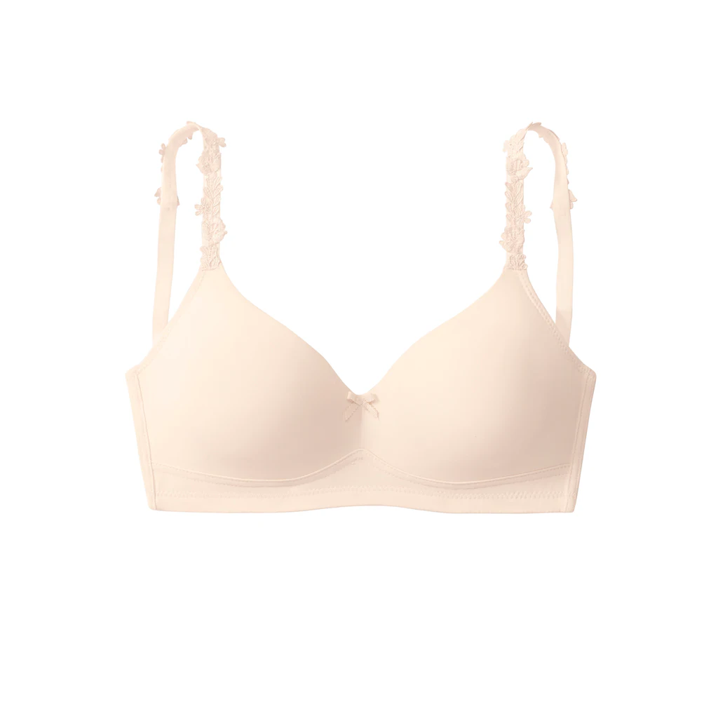 Nuance T-Shirt-BH Ohne Bügel Mit Hübschen Stickereiträgern Dessous Bestellen