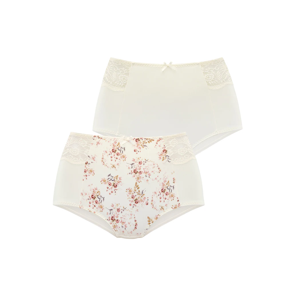 Nuance Taillenslip (Packung 2 Stück) Mit Hübschen Spitzeneinsätzen