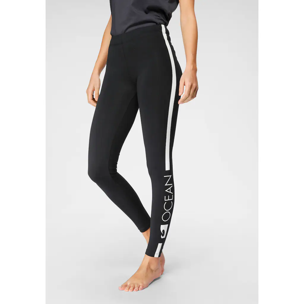 Ocean Sportswear Leggings (Packung 2er-Pack) Mit Kontraststreifen Und Logodruck