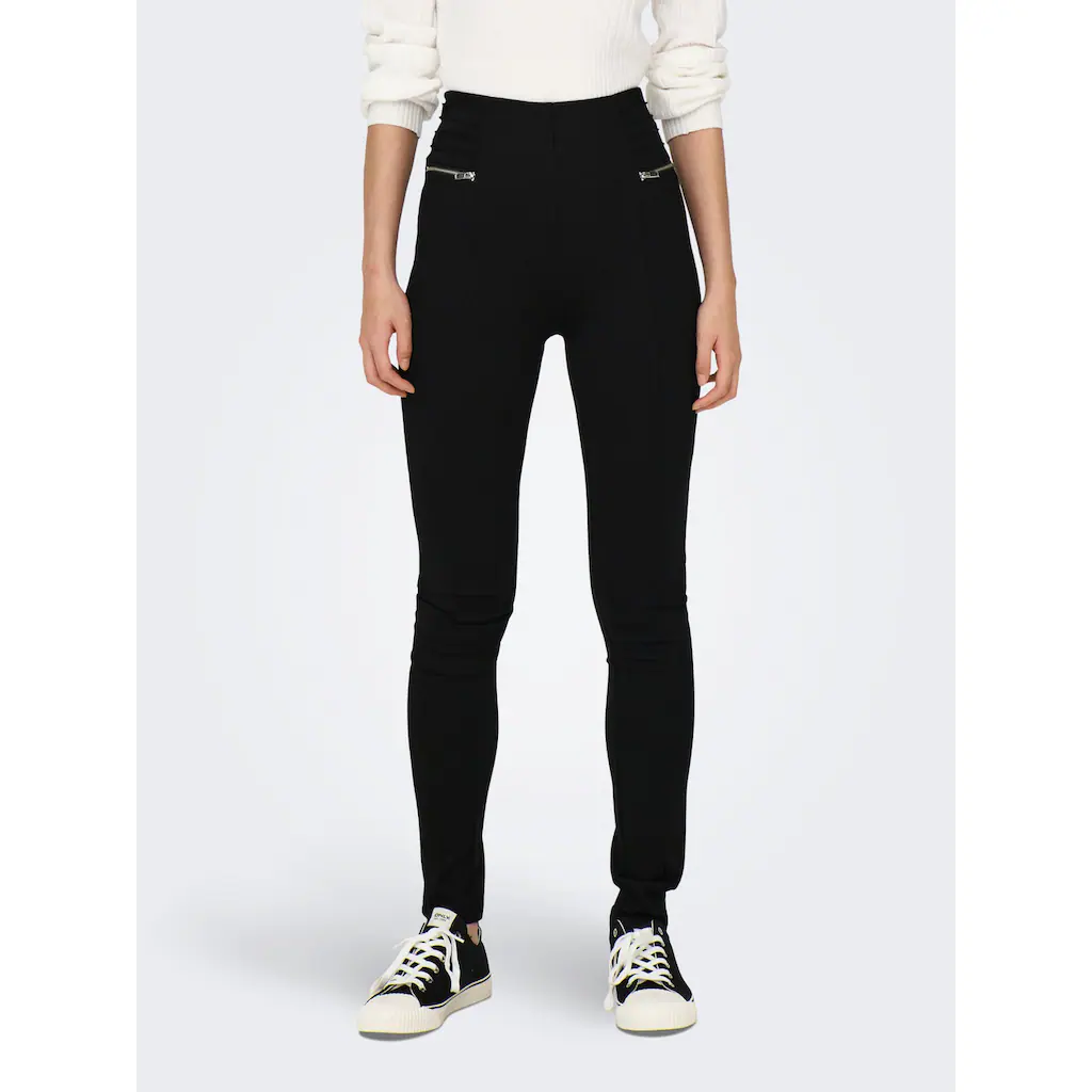 ONLY Leggings »ONLDAPHNE HW ZIP LEGGING PNT«