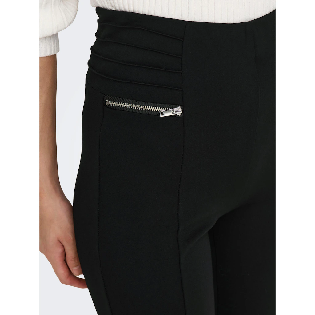 ONLY Leggings »ONLDAPHNE HW ZIP LEGGING PNT«