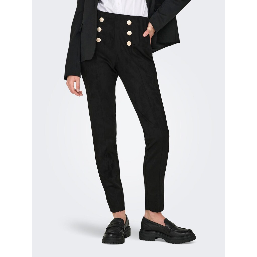 ONLY Leggings »ONLFAY LIFE FAUX SUEDE LEGGINGS CC OTW« in Wildleder Optik