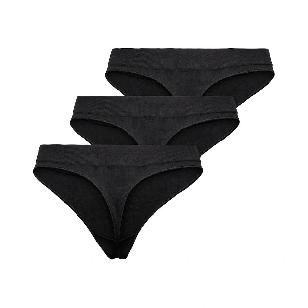 ONLY Tangaslip »ONLVICKY RIB S-LESS THONG 3-PK NOOS« (Packung 3 St.) Kaufen