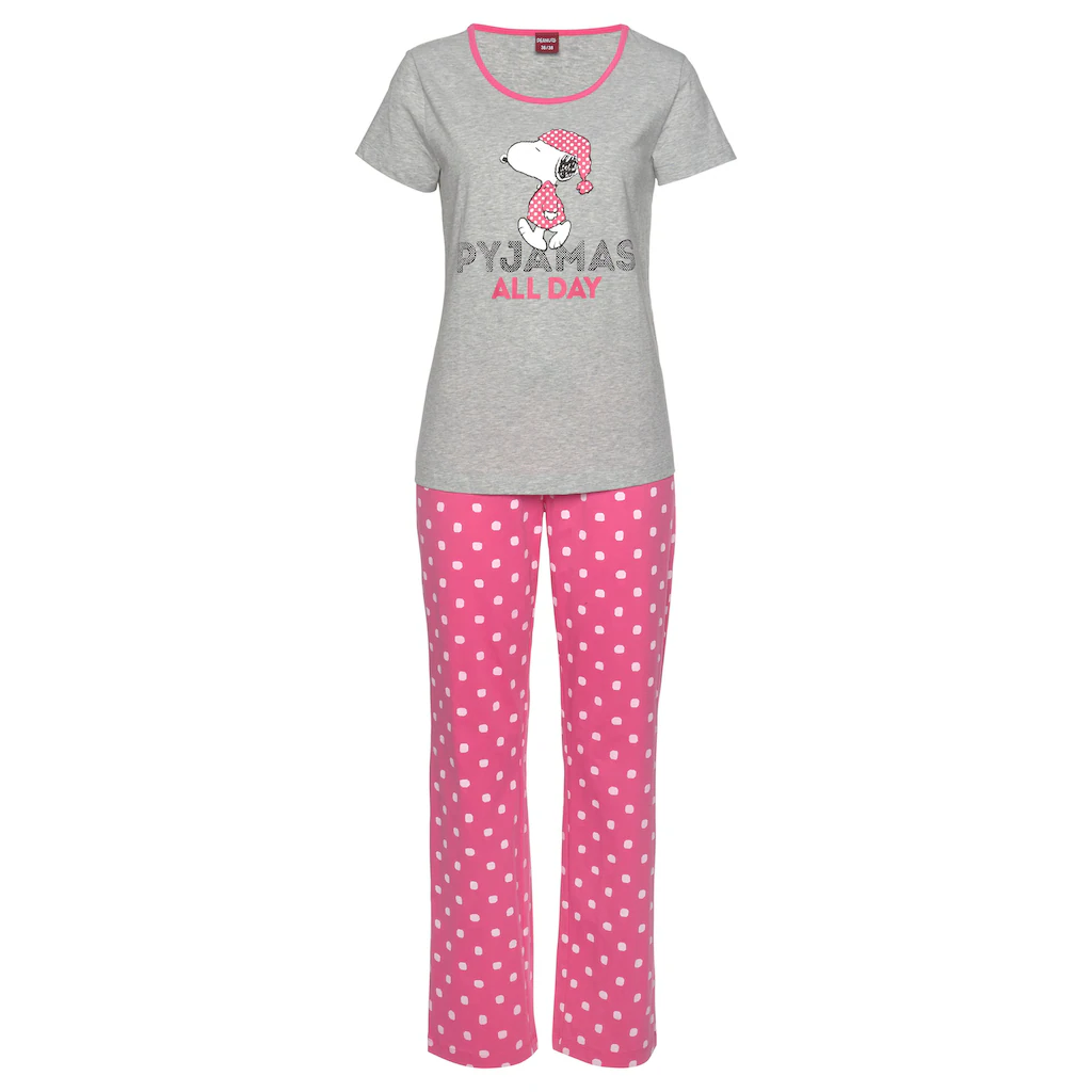 Peanuts Pyjama (2 Tlg.) Mit Snoopy Druckmotiv Online Bestellen