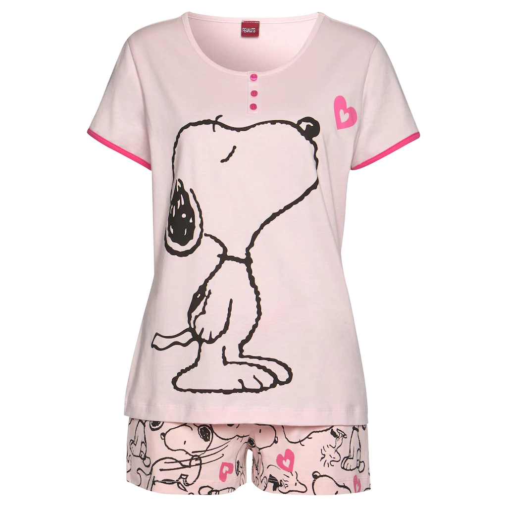 Peanuts Shorty (2 Tlg.) Mit Snoopy-Herz-Print Kaufen