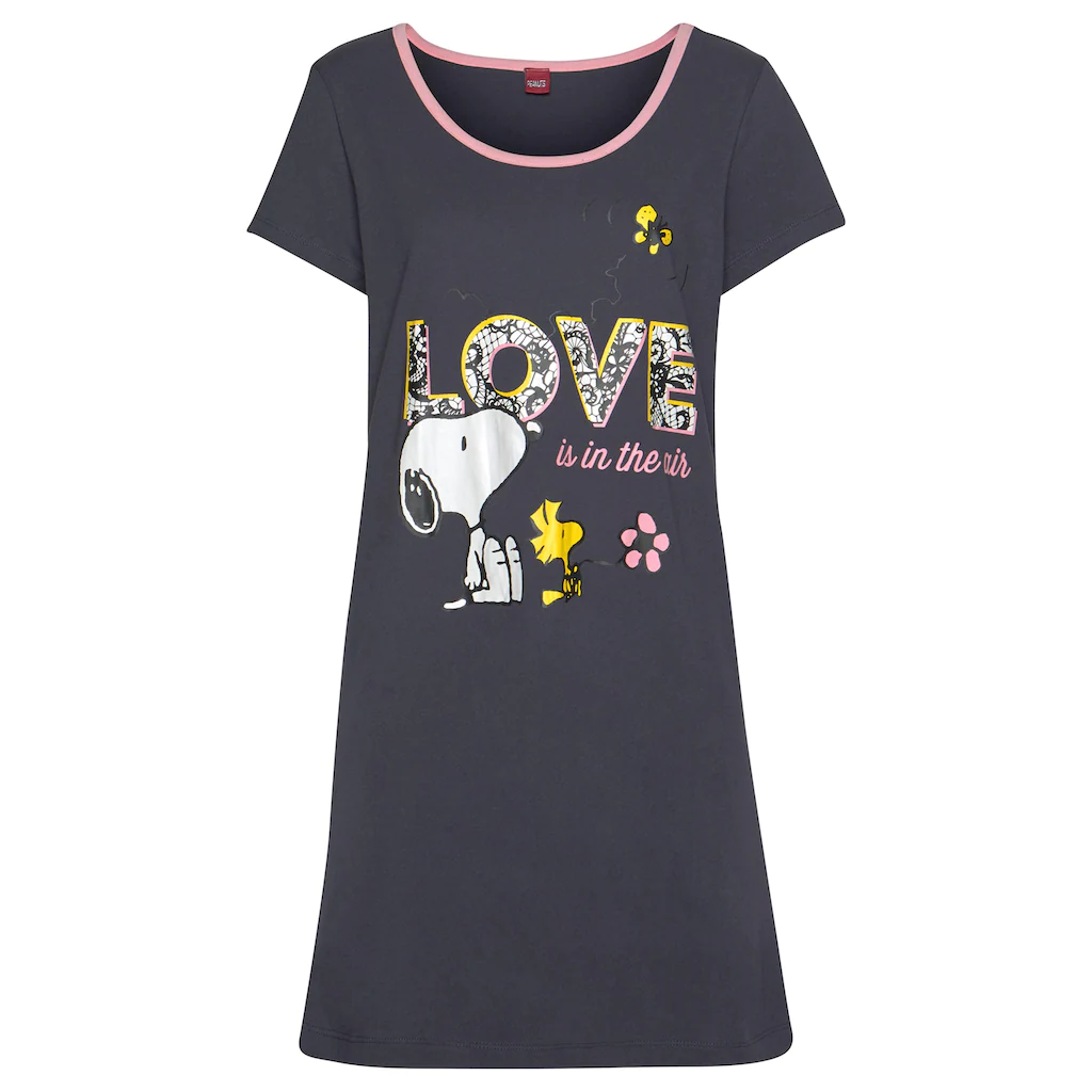 Peanuts Sleepshirt Mit Großem Snoopy-Motiv ▷ Für