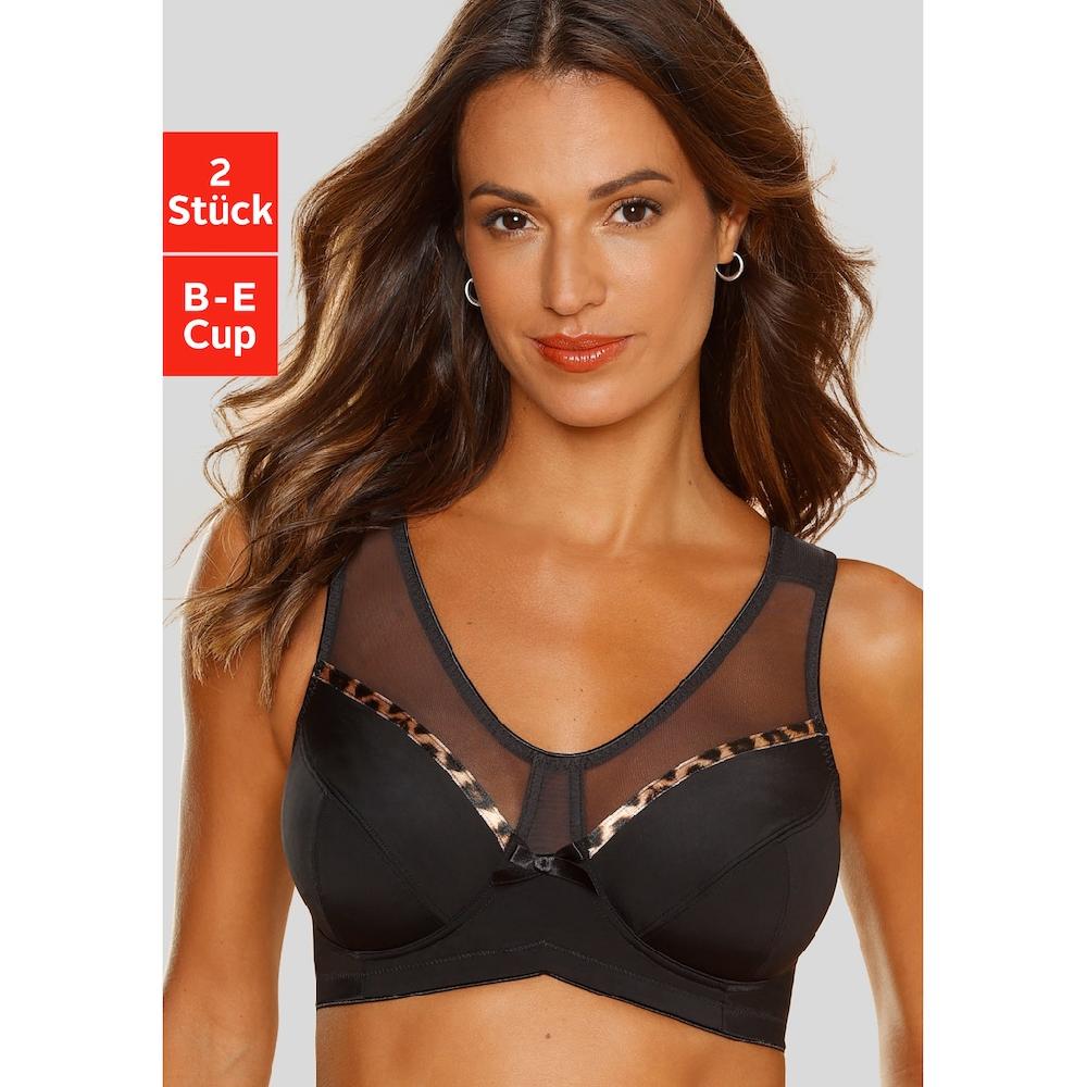 petite fleur Entlastungs-BH ohne Bügel mit modischem transparenten Mesh Einsatz online bestellen