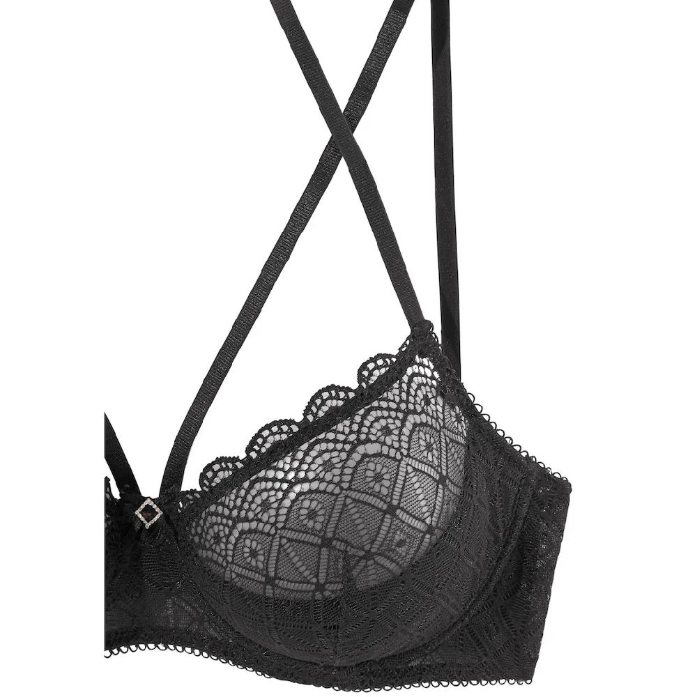 Petite Fleur Gold Büstenhebe Mit Neckholder Und Strass-Applikation Sexy Dessous Reizwäsche ▷ Für