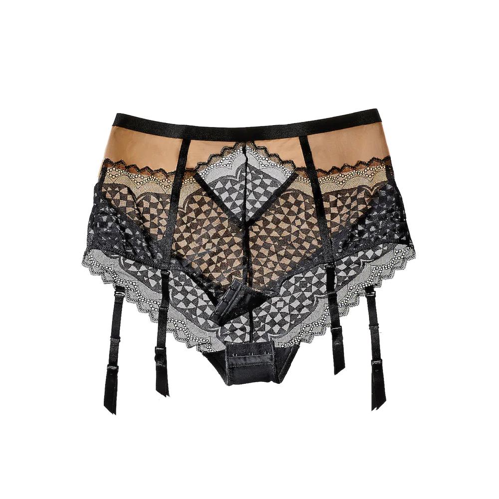 Petite Fleur Gold High-Waist-Slip Mit Abnehmbaren Strapsen Online Kaufen