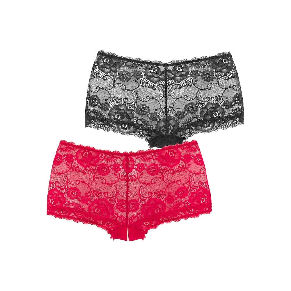 Petite Fleur Gold Panty-Ouvert Im Attraktiven Doppelpack Mit Modischen Bändern Reizwäsche ▷ Für