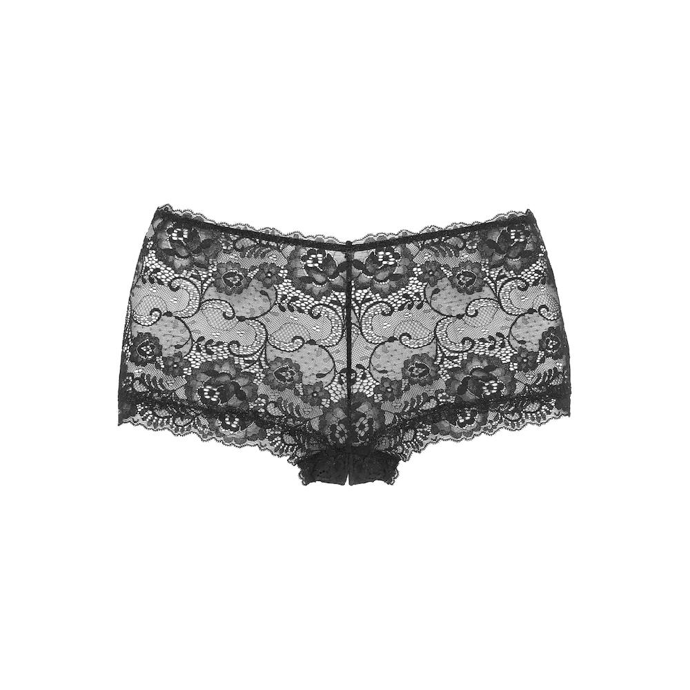 Petite Fleur Gold Panty-Ouvert Mit Bänderoptik Online Bestellen
